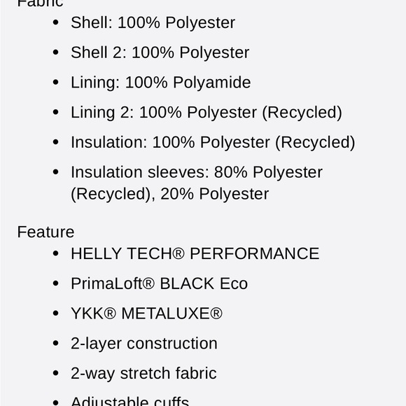 NWOT Helly Hanson Valdisere 2.0 Womens Puffy Ski Jacket, Navy, L - Picture 4 of 5